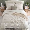 BAGOKIE 7 Pieces Crinkle Textured Bed in a Bag Comforter Set - 4 of 4