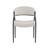 Meridian Furniture,Privet Linen Textured Fabric Dining Chair, Set of 2 - 3 of 4
