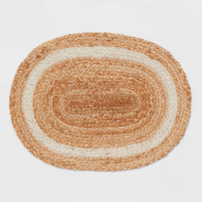 Jute Braided Oval Placemat - Threshold&#8482;, 1 of 4