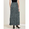 Allegra K Women's Sequin Velvet Elastic Waist Sparkle Party Maxi Skirt - 3 of 4