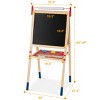 Costway All-in-One Wooden Kid's Art Easel Height Adjustable Paper Roll - image 3 of 4