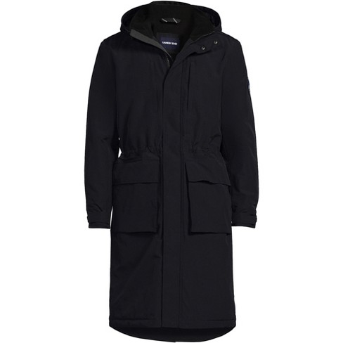 Lands' End Men's Tall Squall Waterproof Insulated Winter Stadium Coat - X  Large Tall - Black