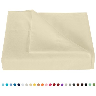 Brushed Microfiber Flat Sheet Only, Super Soft Hotel Quality Top Sheet - NTBAY
