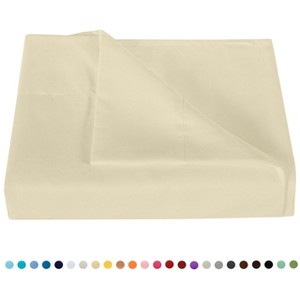 Brushed Microfiber Flat Sheet Only, Super Soft Hotel Quality Top Sheet - NTBAY - 1 of 4