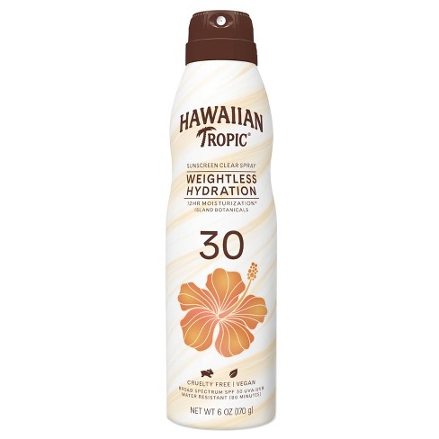 Hawaiian Tropic Silk Hydration Weightless Sunscreen C-Spray - SPF 30 - 6oz - image 1 of 4