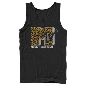 Men's MTV Cheetah Print Logo Tank Top
