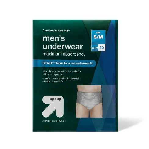 Discreet, Incontinence Underwear, Maximum Absorbency, Small/Medium