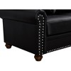 Living Room Sofa Chair, Nails Decoration PU Leather Single Seat Chair Modern Armchair for Bedroom Small Space - 3 of 4