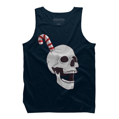 Men's Design By Humans Christmas skull By AllenStudio Tank Top