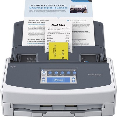 Fujitsu ScanSnap iX1600 Wi-Fi Cloud-Enabled Deluxe Scanner with Adobe Acrobat Pro DC, White, CG01000-300201