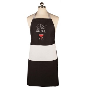 MU Kitchen Adjustable Cotton Designer Apron, 35-Inches, King of The Grill - 1 of 1
