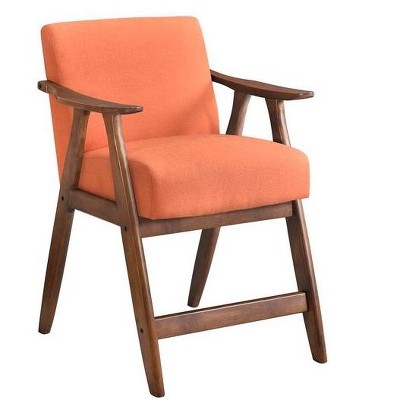 NicBex Soft Accent Chair,Upholstered Living Room Chairs with Mid-Height Backrest and Tall Wood Legs,Cozy Armchair,Accent Chairs for Living Room