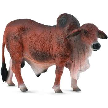 Breyer Animal Creations CollectA Farm Life Collection Miniature Figure | Red Brahman Bull