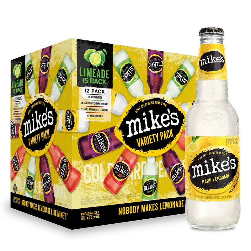 Mike&#39;s Hard Lemonade Variety Party Pack - 12pk/12 fl oz Bottles, 1 of 7