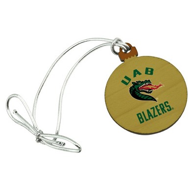 Alabama at Birmingham Blazers Logo Mini Small Tiny Wood Christmas Tree Holiday Ornament
