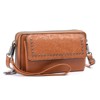 FATMOON Zip Around Wristlet Purse with 2 Straps - Crossbody Phone Bag, Embossed Mini Shoulder Bag, Large Capacity Wallet for Women - 2 of 4