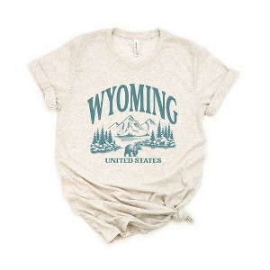 Simply Sage Market Women's Wyoming Forest Scene Short Sleeve Graphic Tee - 1 of 4
