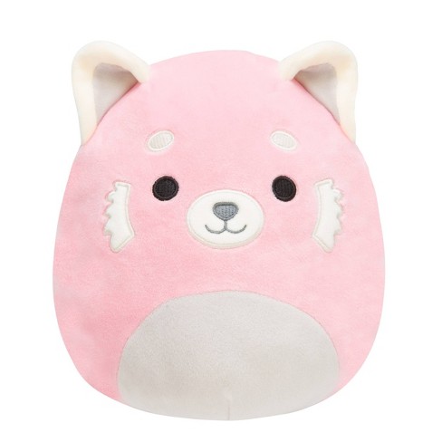 Squishmallows 8 2-in-1 Flipamallows Mischa Gray Leopard and Pink/Gray  (Red) Panda Plush Toy