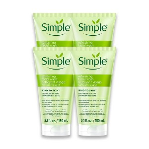 Simple Kind To Skin Refreshing Facial Wash - Face Cleanser - 4 pc - 1 of 4
