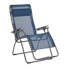 Lafuma Futura XL Zero Gravity Portable Ergonomic Outdoor Patio Steel Framed Recliner Folding Lounge Chair with Headrest Cushion, Ocean Blue (2 Pack) - 2 of 3