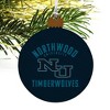 Northwood University Timberwolves Logo Wood Christmas Tree Holiday Ornament - 4 of 4