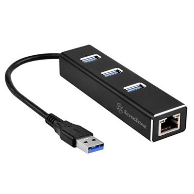 SilverStone Technology  3 ports USB 3.1Gen 1 Type-A and RJ45 Gigabit Ethernet network adapter
