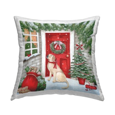 Stupell Industries Dog On Doorstep Christmas Gifts
