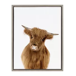 18" x 24" Sylvie Young Highland Framed Canvas by Amy Peterson Gray - Kate and Laurel