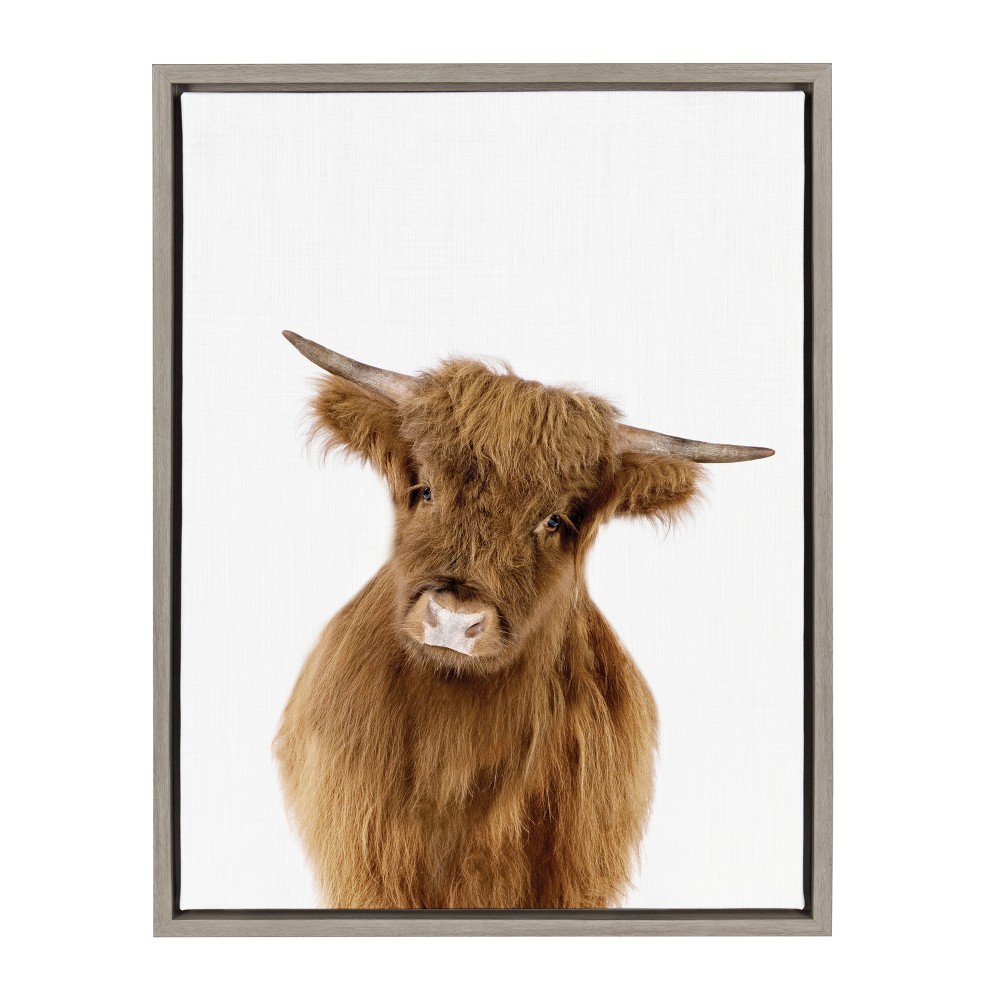 Photos - Other Decoration 18" x 24" Sylvie Young Highland Framed Canvas by Amy Peterson Gray - Kate and Laurel
