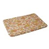 34"x21" Jenean Morrison Checkered Past Memory Foam Bath Rug Coral - Deny Designs: Microfiber, Machine Washable, Floral Pattern - 2 of 3