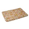 34"x21" Jenean Morrison Checkered Past Memory Foam Bath Rug Coral - Deny Designs: Microfiber, Machine Washable, Floral Pattern - image 2 of 3