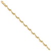 Black Bow Jewelry 14k Yellow Gold Jumping Dolphin Bracelet - 7 Inch - 2 of 4