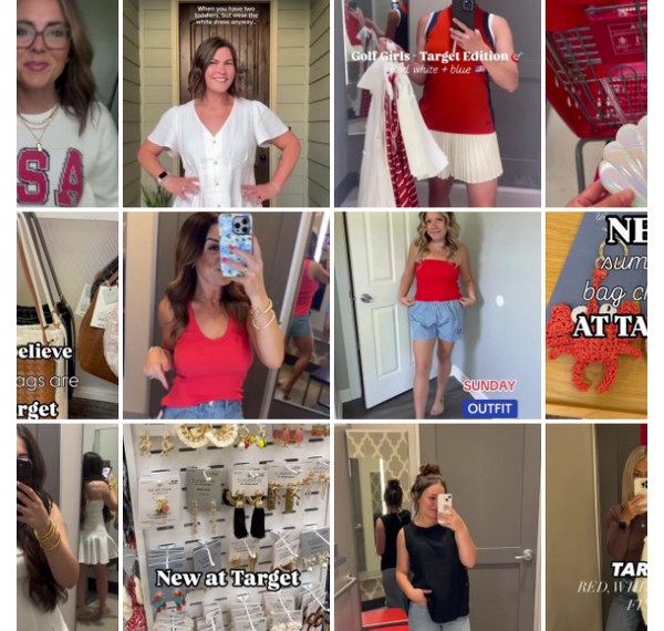 Collage of people showing off their #TargetStyle