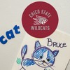 California State University Chico Wilcats Logo Automotive Car Refrigerator Locker Vinyl Circle Magnet - 4 of 4