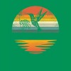 Junior's Design By Humans Hummingbird Vintage Retro Sunset Hummingbirds By JplusFunny T-Shirt - 2 of 3