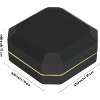 with LED Light, Small Jewelry Box for Wedding, Engagement, Proposal, Birthday and Anniversary - 3 of 4