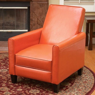 CAVINAS Linen Accent Chair with High Backrest,Modern Adjustable Push Back Recliner Chairs,Reading Chairs for Living Room
