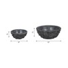Decorative Textured Bowl for Coffee Table - Modern Centerpiece Table Decorations and Shelf Display for Home Decor Accents - Set of 2, 5", 4", Black - 4 of 4