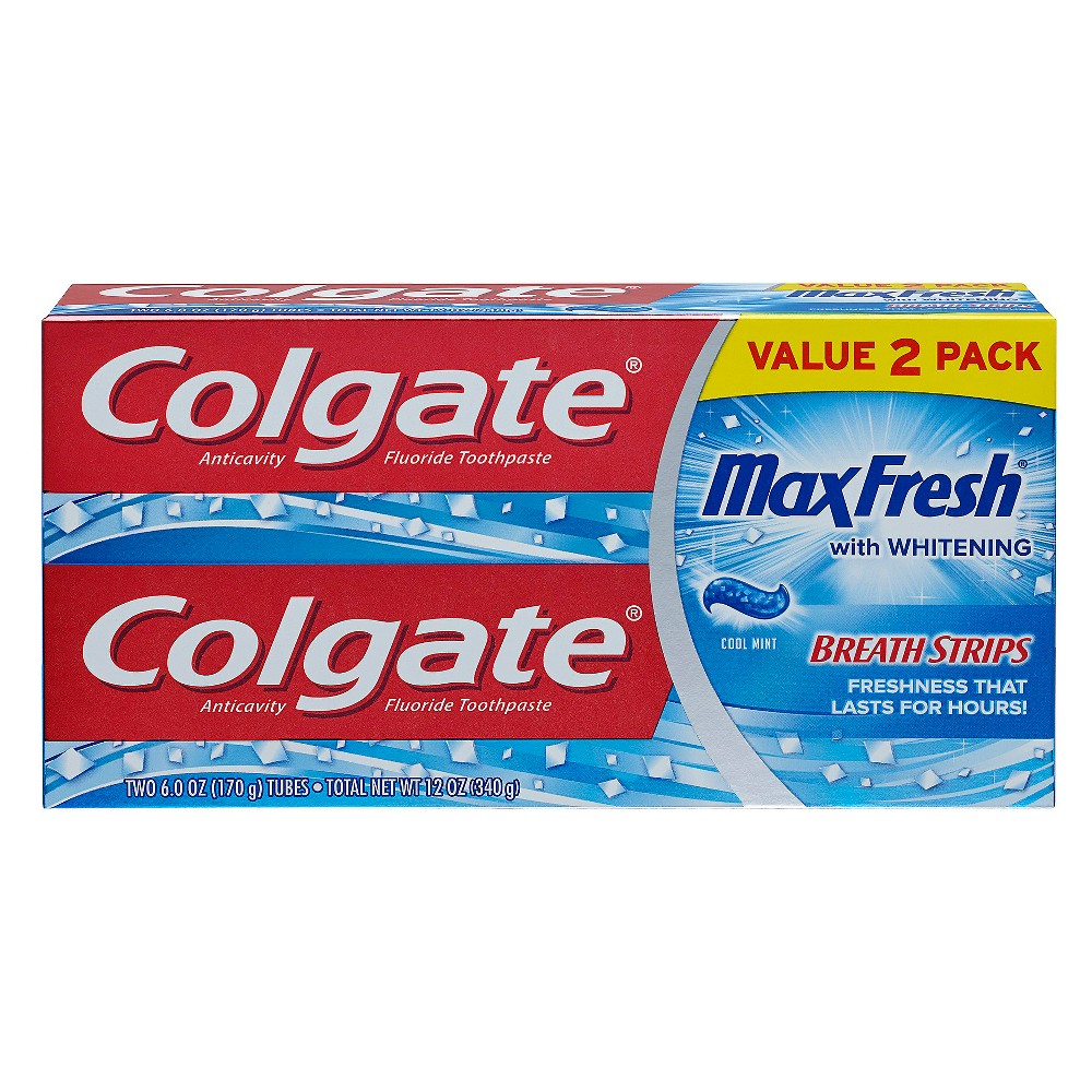 UPC 035000760074 - Colgate Max Fresh Toothpaste with Mini Breath Strips ...