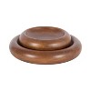 Kate and Laurel Plumt Nesting Wood Bowl Set, 2 Piece, Walnut Brown - 4 of 4