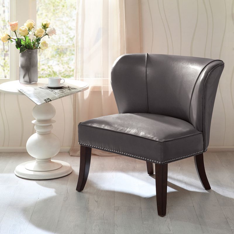 Hilton Concave Back Armless Chair Gray - Madison Park, 6 of 8