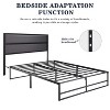 Allewie Metal Platform Bed, Heavy Duty Bed Frame with 14" Under Bed Storage, Strong Metal Slats Support, No Box Spring Needed - image 4 of 4