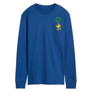 Men's - Peanuts - Woodstock Clover Long Sleeve Graphic T-Shirt - 1 of 4