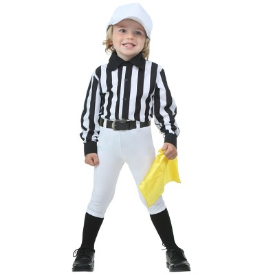 HalloweenCostumes.com 2T   Toddler Referee Costume, Black/White/Yellow