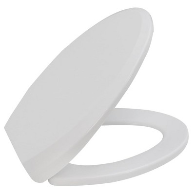 Aghana Digitals Universal White Extended Round Toilet Cover with Silent Slow-Close, Comfortable,
