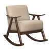 CAVINAS Upholstered Rocking Chair with Cushion Seat and Back,Modern Upholstered Armchair with Rubber Wood Frame for Living Room - 2 of 4