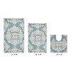 Medallion Collection 3 Piece 100% Cotton Tufted Bathroom Rug Set  with Non-Slip Backing, Machine Washable, Tumble Dry Bath Mat - 2 of 4