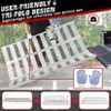 TruAIR Heavy Duty Aluminum Folding Truck Ramps – 1500LB Capacity, Rust-Proof & Non-Slip for ATV/Motorcycle (Silver, 1-Pair) - 3 of 4