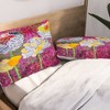 Elizabeth St Hilaire Mums Lightweight Pillowcase Standard Purple - Deny Designs: Microfiber, Botanical Pattern, Machine Washable - 2 of 3