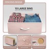 Sorbus 10 Drawers Dresser - Furniture Storage for Bedroom, Closet, Office Organization - Steel Frame, Wood Top, Fabric Bins - 3 of 4